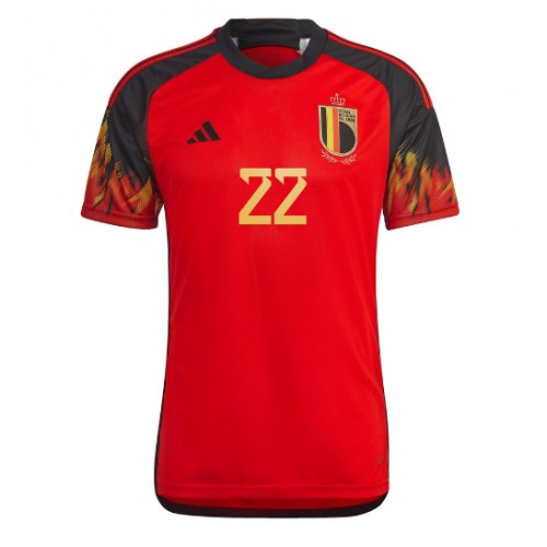 Belgia Charles De Ketelaere #22 Hjemmedrakt VM 2022 Kortermet